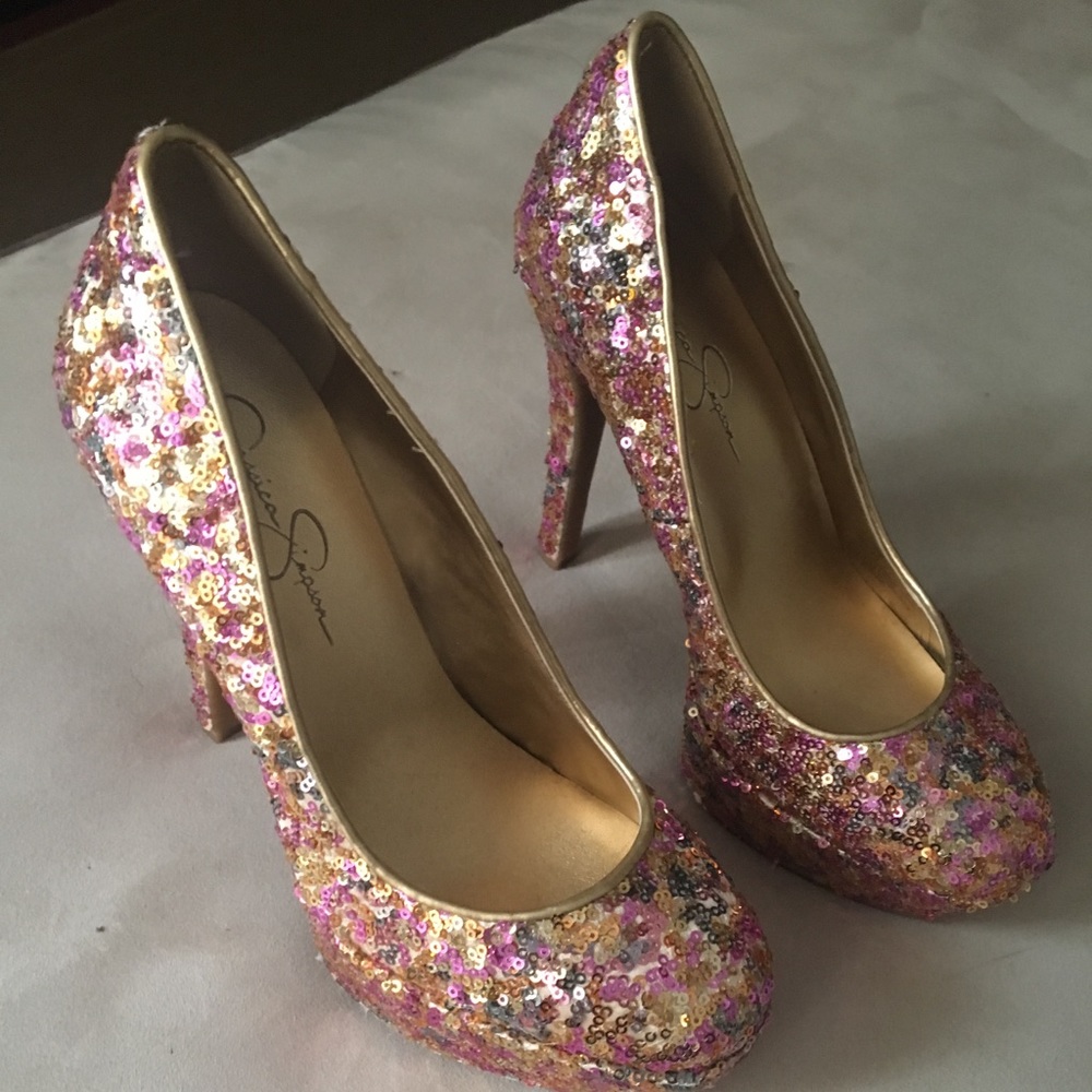 Jessica Simpson Sparkly Heels